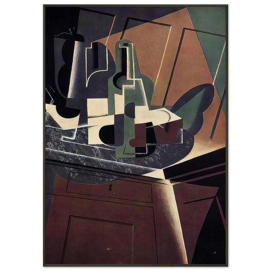 Juan Gris  THE SIDEBOARD 1917 Framed Art Print  - Aluminum Frame - 21x29.7 cm / 8x12"