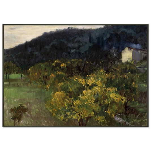 John Singer Sargent  Landscape near Grasse Framed Art Print  - Aluminum Frame - 21x29.7 cm / 8x12"