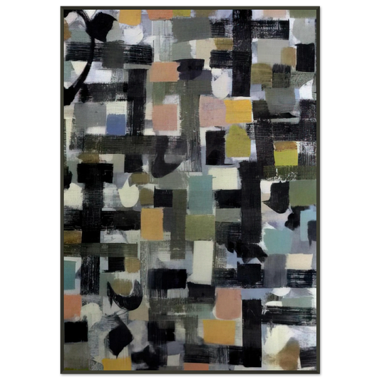 Bradley Walker Tomlin  Number 13  1952 Framed Art Print  - Aluminum Frame - 21x29.7 cm / 8x12"