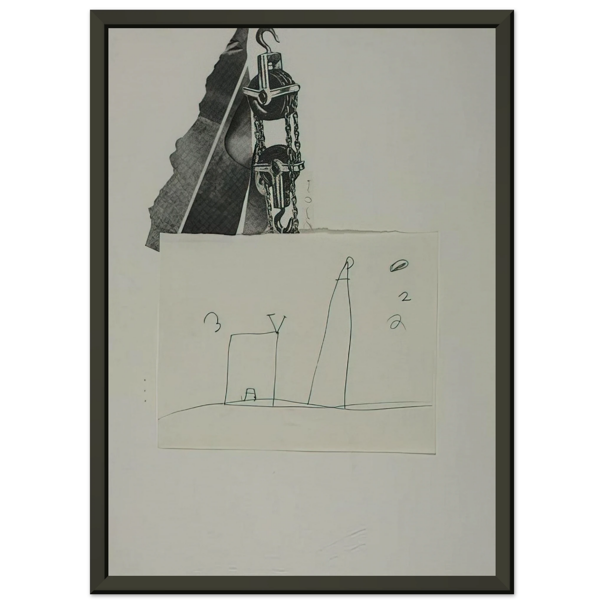 Jim Dine  TOOL BOX 5 1966 Framed Art Print  - Aluminum Frame - 60x80 cm / 24x32 inches