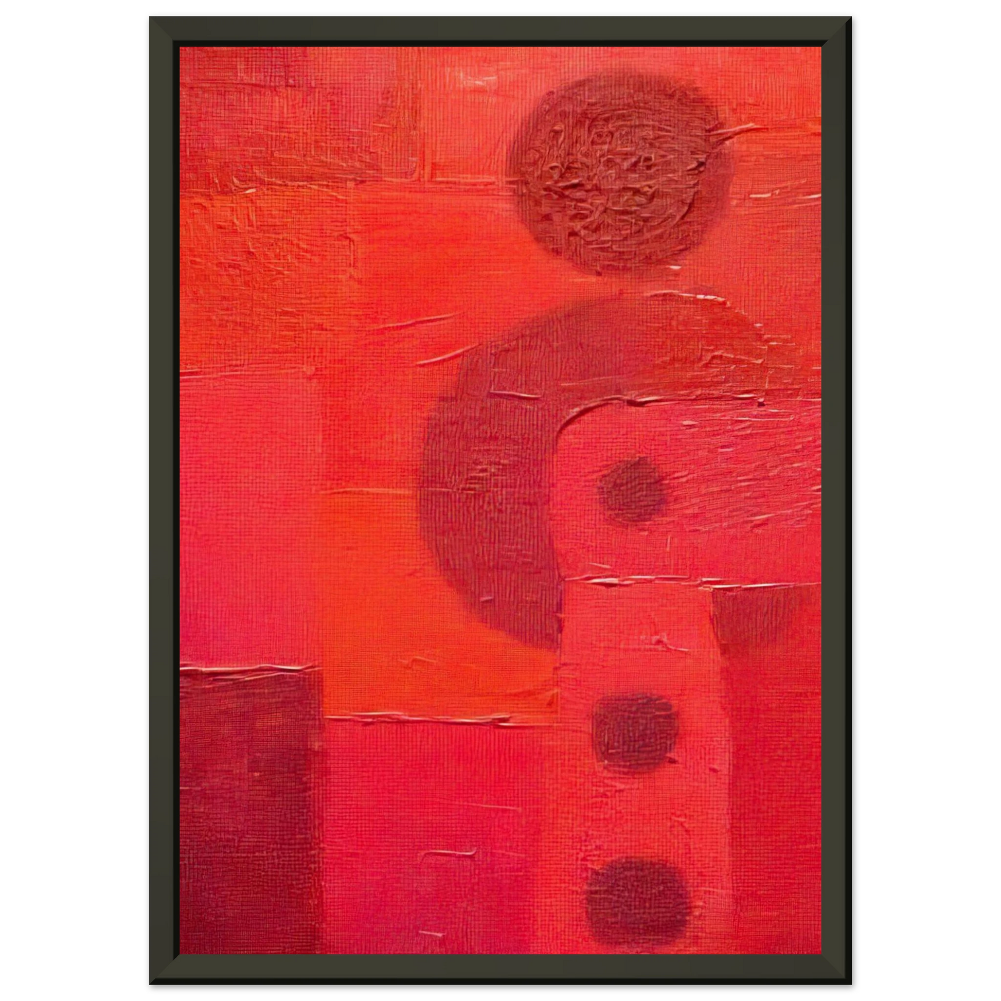 Pedro Coronel  Deshabitados 101 Framed Art Print  - Aluminum Frame - 40x50 cm / 16x20 inches