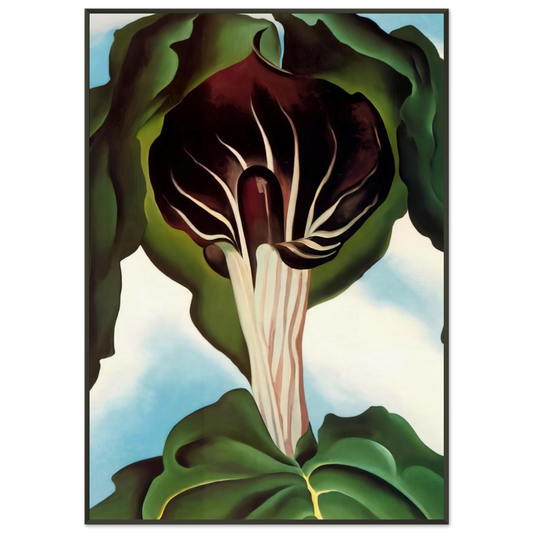 Georgia OKeeffe  JackinthePulpit III Framed Art Print  - Aluminum Frame - 21x29.7 cm / 8x12"