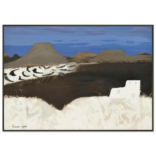 Mary Fedden  Lanzarote  1977 Framed Art Print  - Aluminum Frame - 21x29.7 cm / 8x12"
