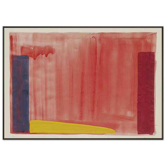 John Hoyland  Untitled  Color Field Painting Framed Art Print  - Aluminum Frame - 21x29.7 cm / 8x12"