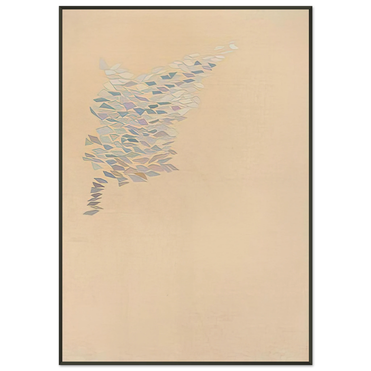 Robert Goodnough  Development TK Como  1970 Framed Art Print  - Aluminum Frame - 21x29.7 cm / 8x12"
