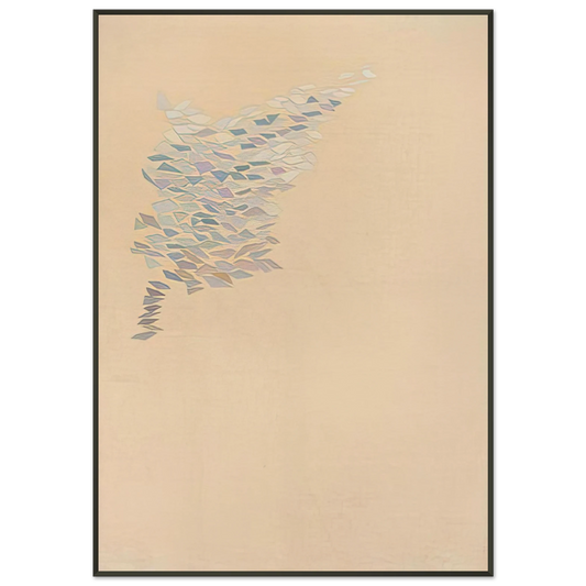 Robert Goodnough  Development TK Como  1970 Framed Art Print  - Aluminum Frame - 21x29.7 cm / 8x12"