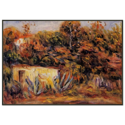 PierreAuguste Renoir  Cabin with Aloe Plants Framed Art Print  - Aluminum Frame - 21x29.7 cm / 8x12"