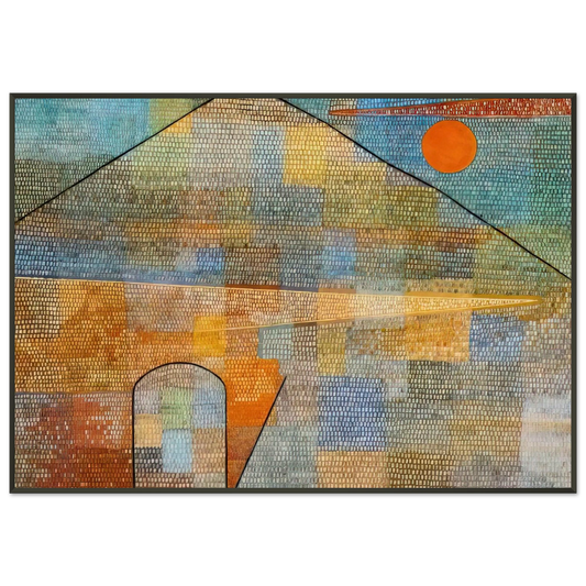 Paul Klee  TO THE PARNASSUS 1932 Framed Art Print  - Aluminum Frame - 21x29.7 cm / 8x12"