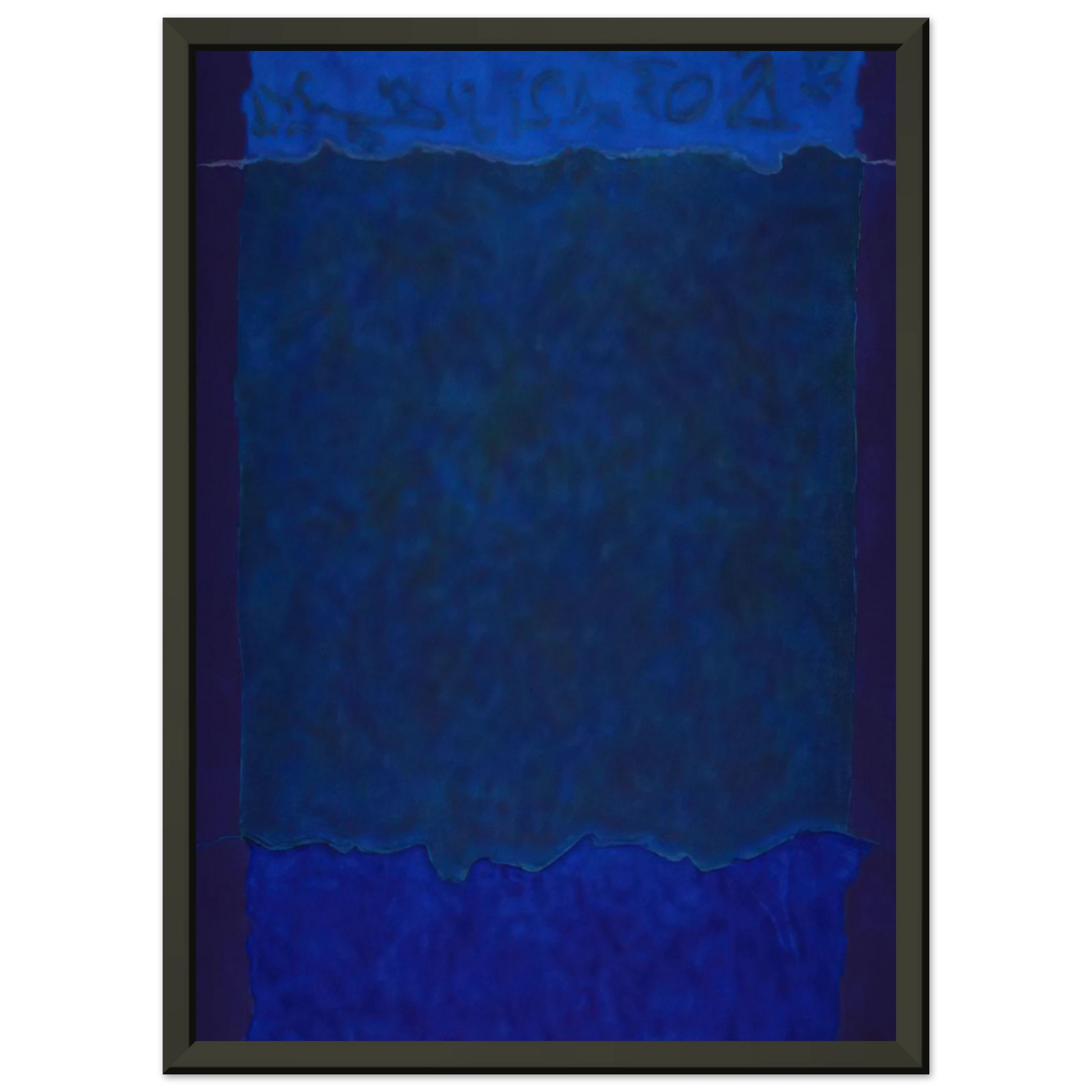 Theodoros Stamos  Infinity Fields Lefkada Series  1980 Framed Art Print  - Aluminum Frame - 40x50 cm / 16x20 inches