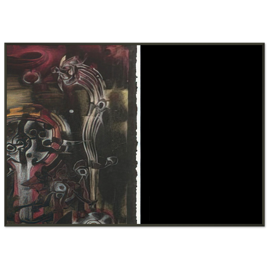 Lee Bontecou  UNTITLED 1998 2 Framed Art Print  - Aluminum Frame - 21x29.7 cm / 8x12"