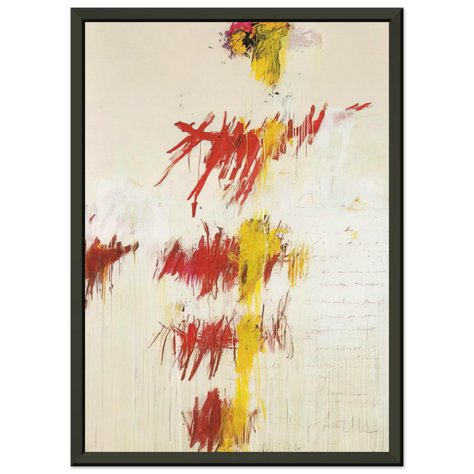 Cy Twombly  Quattro Stagioni II Primavera Framed Art Print  - Aluminum Frame - 70x100 cm / 28x40 inches