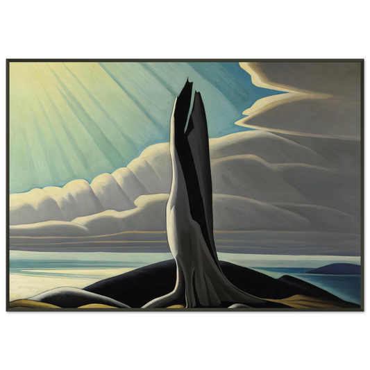 Lawren Harris  North Shore Lake Superior  1926 Framed Art Print  - Aluminum Frame - 21x29.7 cm / 8x12"