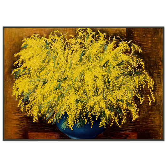 Moise Kisling  MIMOSAS 1939 Framed Art Print  - Aluminum Frame - 21x29.7 cm / 8x12"