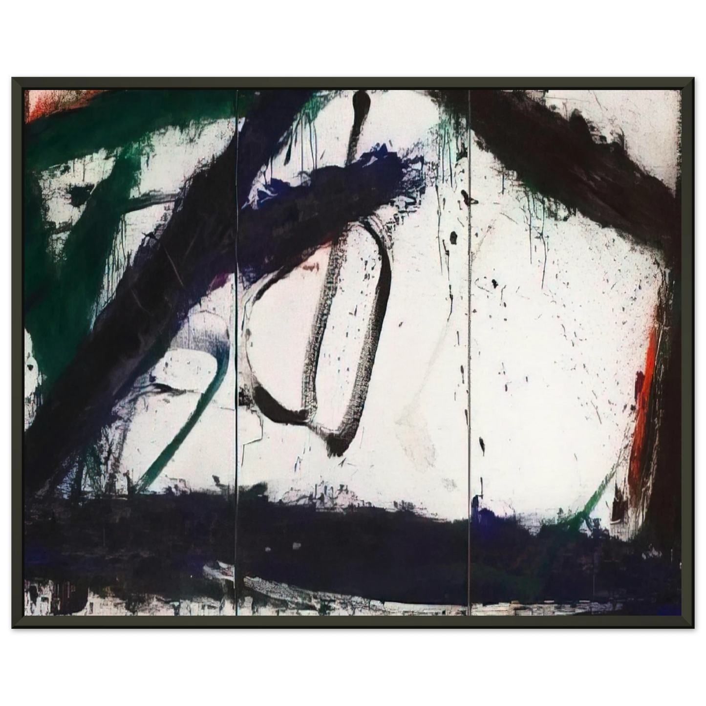 Norman Bluhm  Frozen Summer  1966 Framed Art Print  - Aluminum Frame - 60x80 cm / 24x32 inches