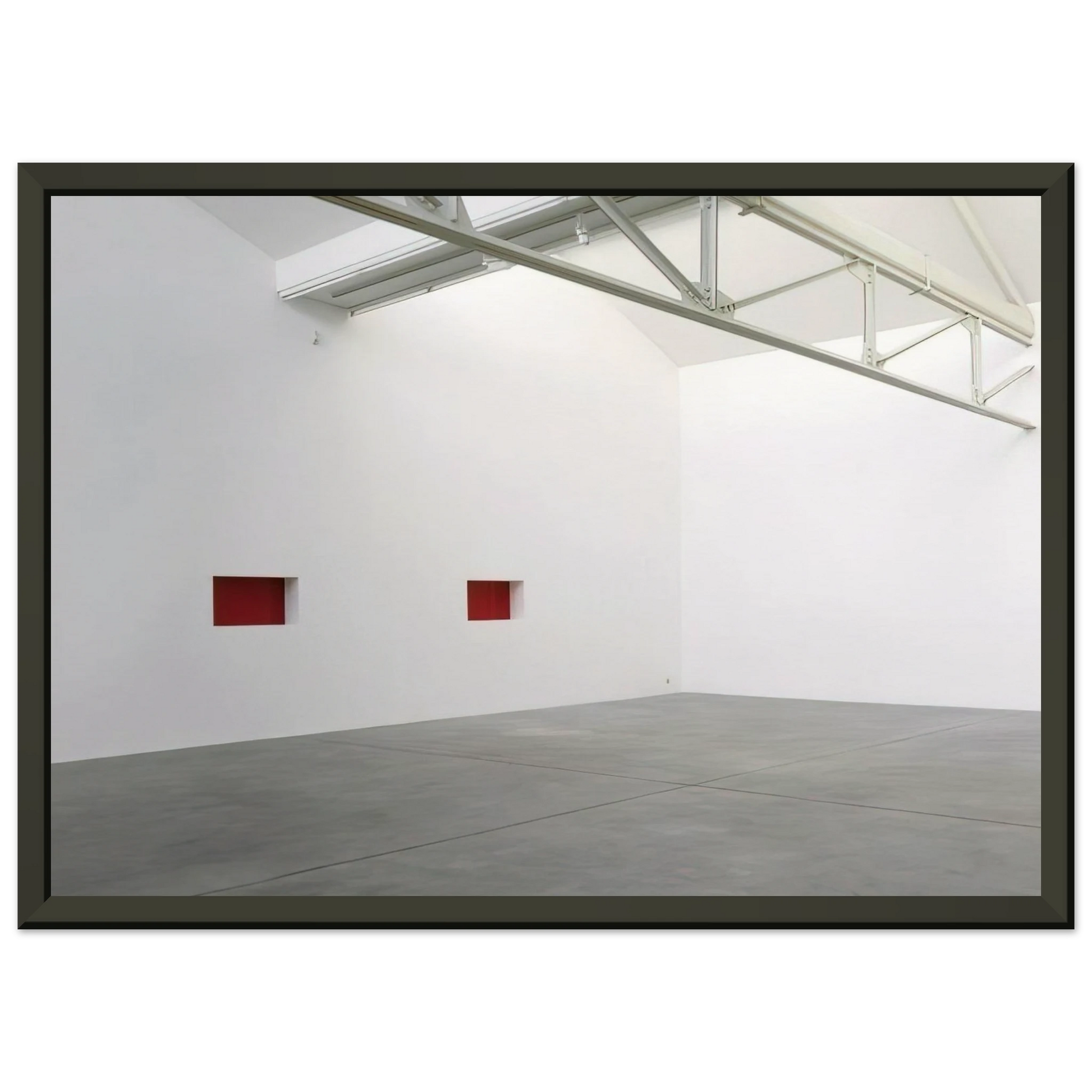 Donald Judd  Untitled Wall Work  1992 Framed Art Print  - Aluminum Frame - 40x50 cm / 16x20 inches