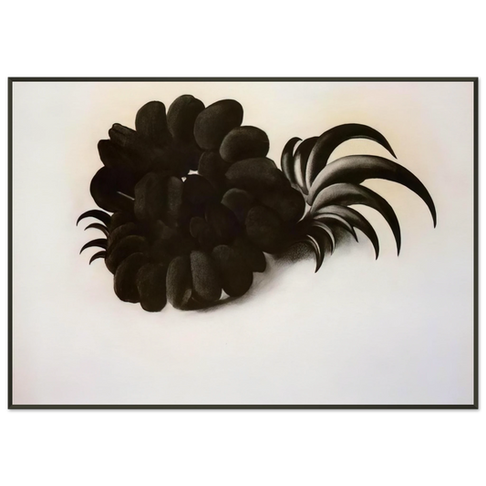 Georgia OKeeffe  Eagle Claw and Bean Necklace Framed Art Print  - Aluminum Frame - 21x29.7 cm / 8x12"