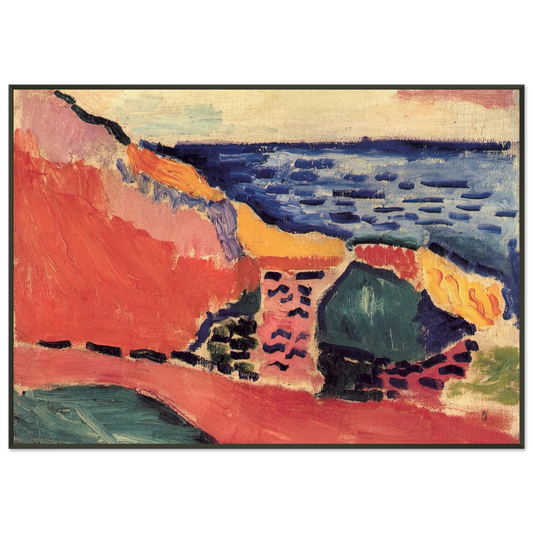 Henri Matisse  LA MOULADE COLLIOURE IN THE SUMMER 1905 Framed Art Print  - Aluminum Frame - 21x29.7 cm / 8x12"