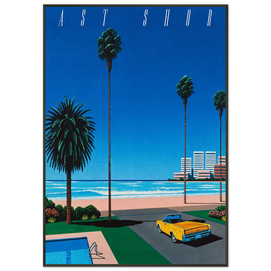 Hiroshi Nagai  Bronze  East Shore Framed Art Print  - Aluminum Frame - 21x29.7 cm / 8x12"