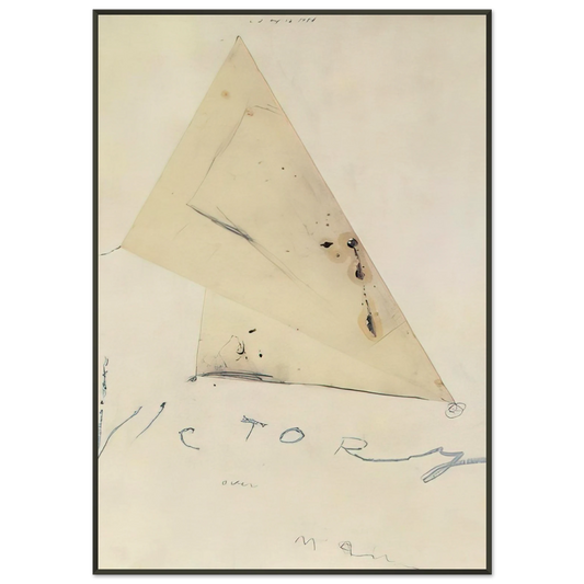 Cy Twombly  Victory Framed Art Print  - Aluminum Frame - 21x29.7 cm / 8x12"