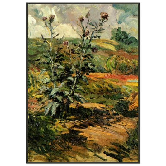 Vincent van Gogh  Two Thistles Framed Art Print  - Aluminum Frame - 21x29.7 cm / 8x12"