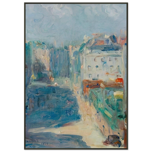 Tarsila do Amaral  View of the Paris Hotel Framed Art Print  - Aluminum Frame - 21x29.7 cm / 8x12"