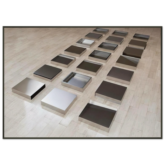 Donald Judd  Untitled  1977 Framed Art Print  - Aluminum Frame - 21x29.7 cm / 8x12"