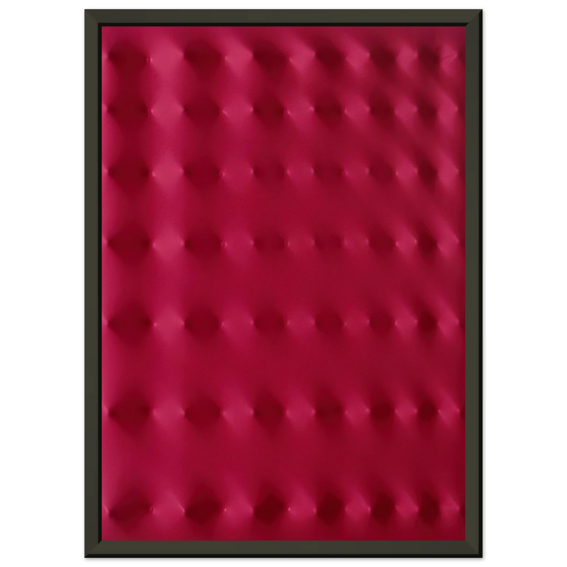 Enrico Castellani  Superficie rossa  2006 Framed Art Print  - Aluminum Frame - 40x50 cm / 16x20 inches
