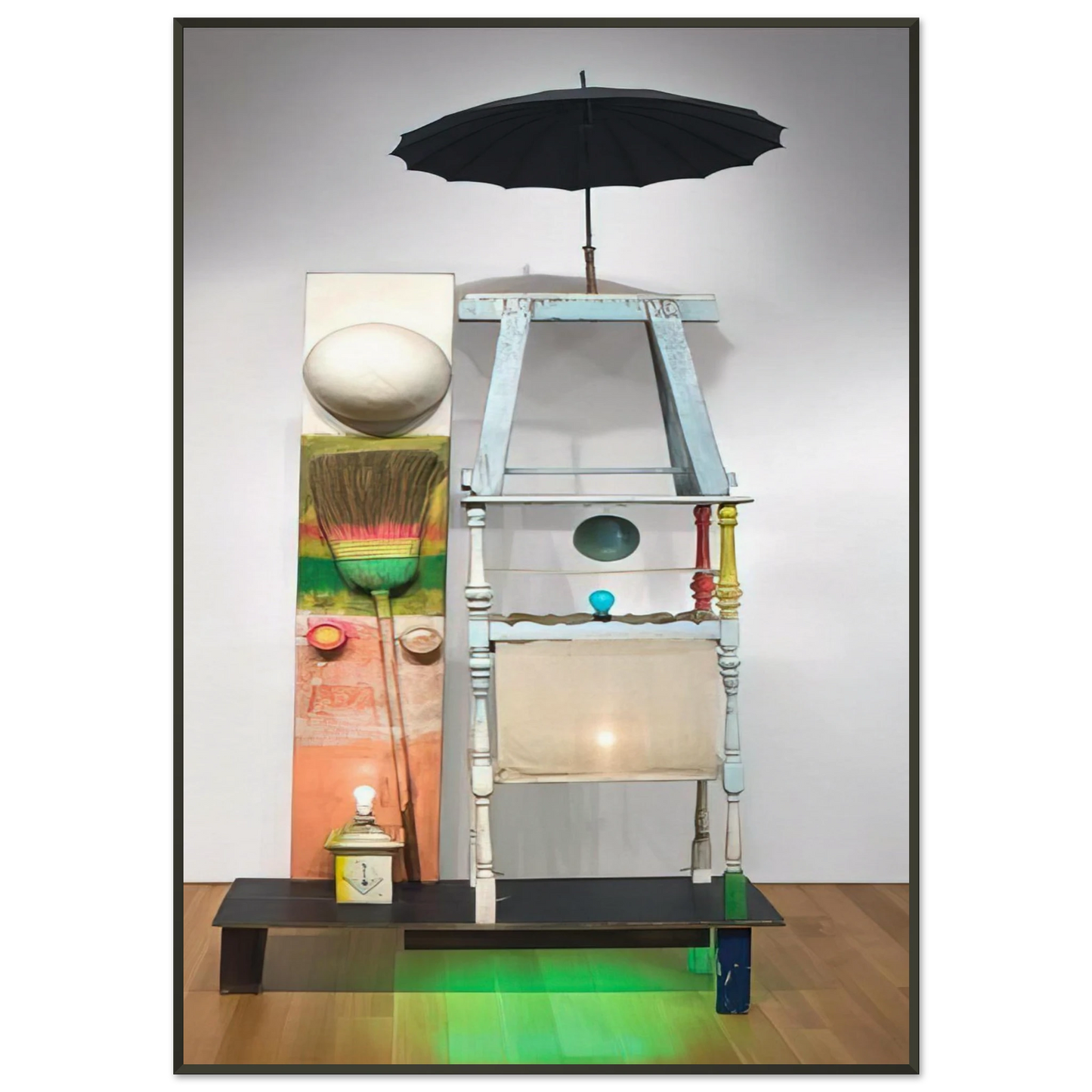 Robert Rauschenberg  THE TOWER 1957 Framed Art Print  - Aluminum Frame - 21x29.7 cm / 8x12"