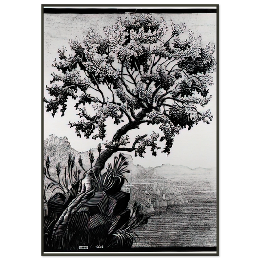 MC Escher  ESCHER 14 Framed Art Print  - Aluminum Frame - 21x29.7 cm / 8x12"