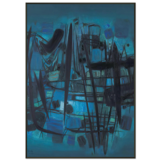 Chu teh Chun  MILLE VIES SE CACHENT DANS LE BOIS Framed Art Print  - Aluminum Frame - 21x29.7 cm / 8x12"