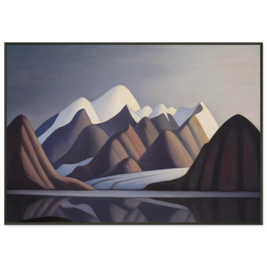 Lawren Harris  Mount Thule Bylot Island  1930 Framed Art Print  - Aluminum Frame - 21x29.7 cm / 8x12"