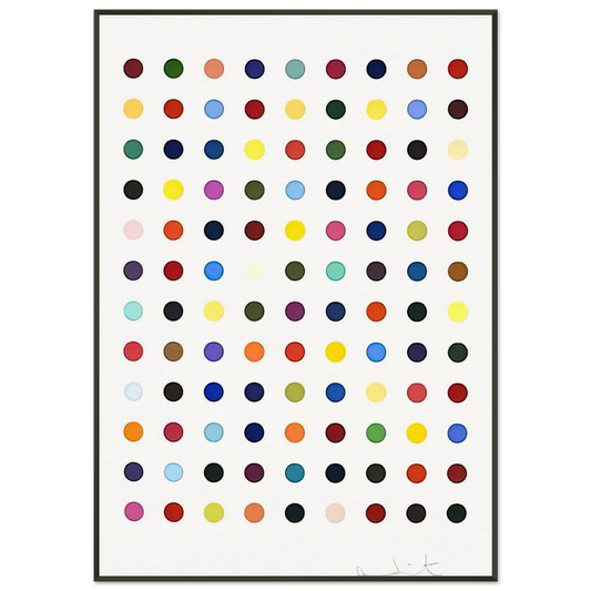 Damien Hirst  FLUMEQUINE Framed Art Print  - Aluminum Frame - 21x29.7 cm / 8x12"