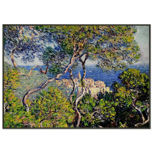 claude monet  Bordighera Framed Art Print  - Aluminum Frame - 21x29.7 cm / 8x12"