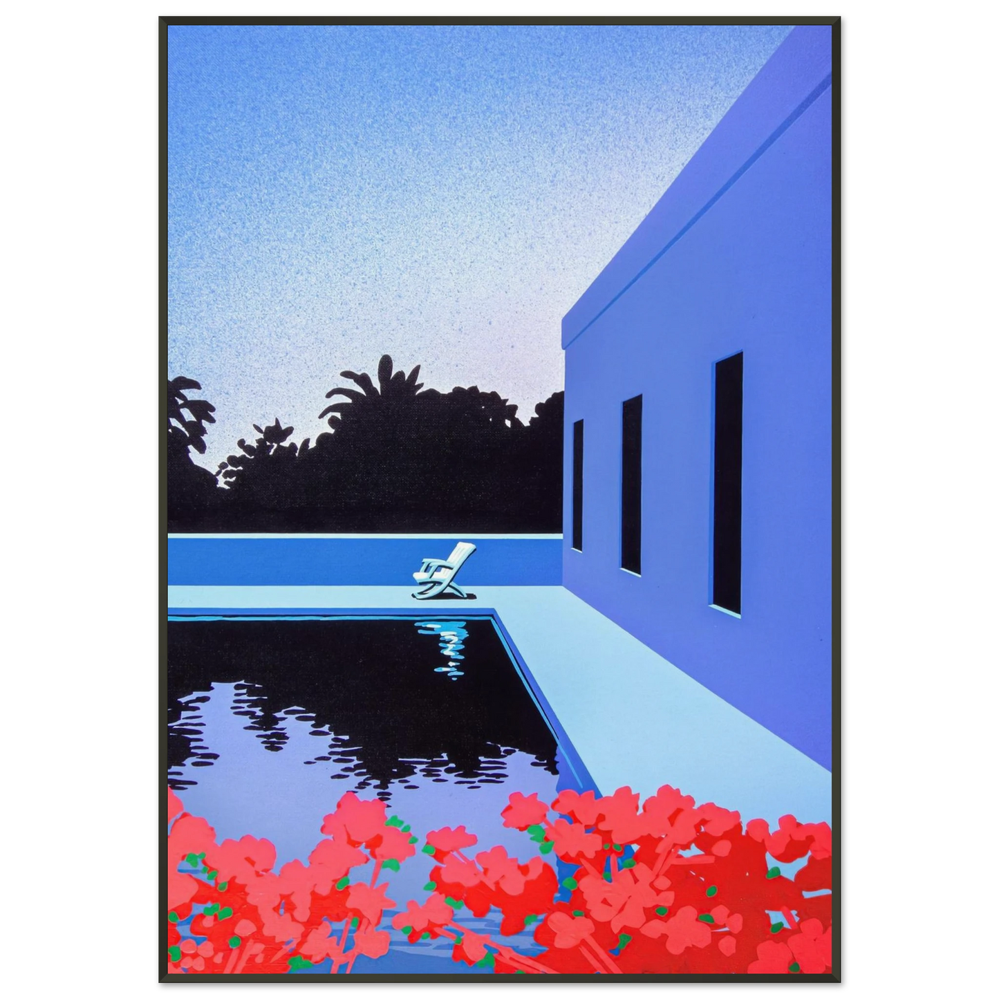 Hiroshi Nagai  Longs for Summer Framed Art Print  - Aluminum Frame - 21x29.7 cm / 8x12"