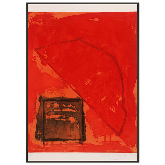 John Hoyland  Trace  1979 Framed Art Print  - Aluminum Frame - 21x29.7 cm / 8x12"