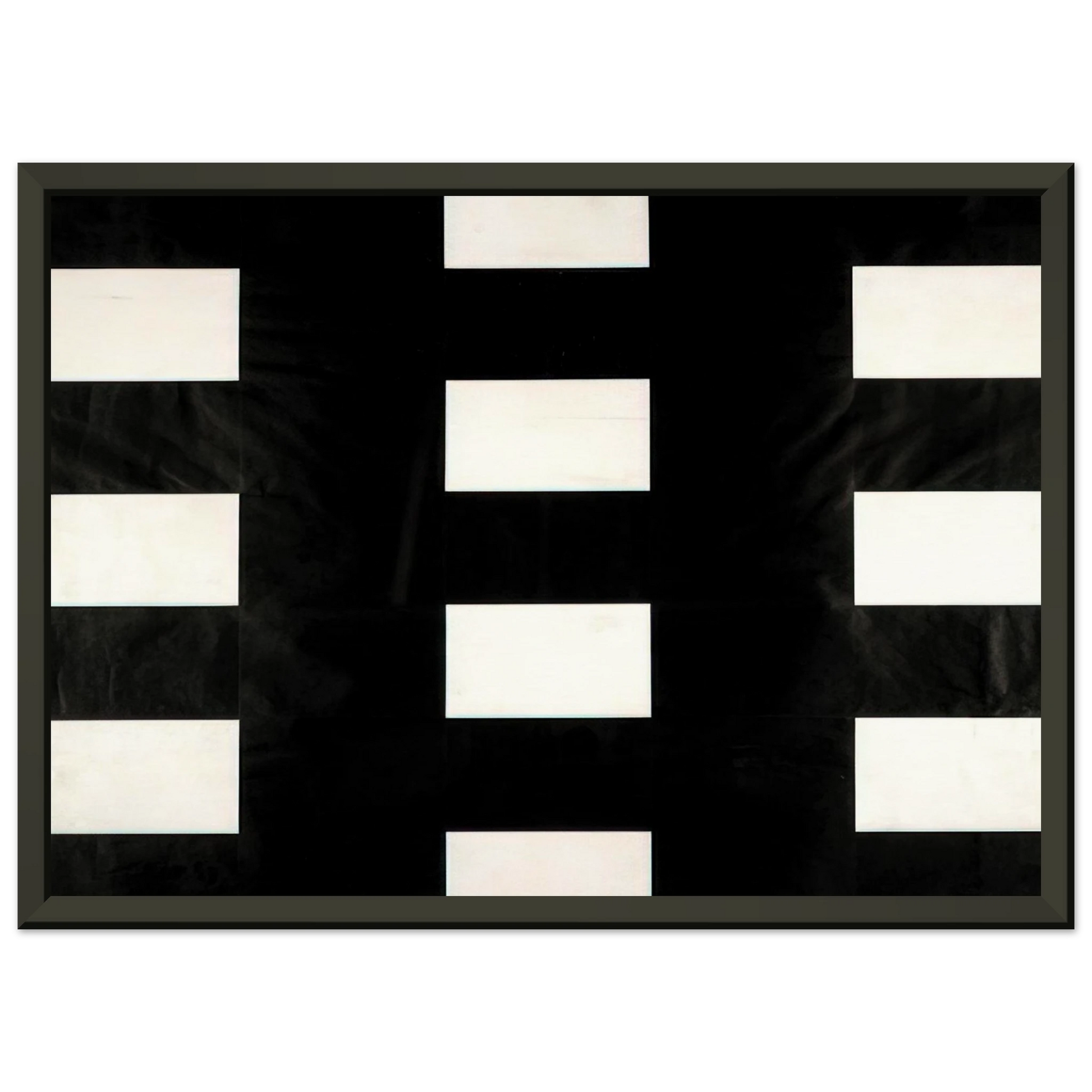 Ellsworth Kelly  White and Black Framed Art Print  - Aluminum Frame - 60x80 cm / 24x32 inches