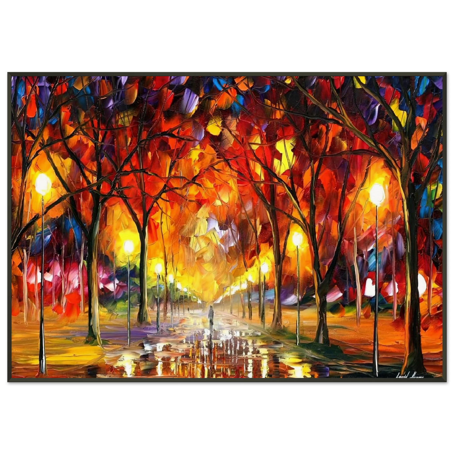 Leonid Afremov  Leonid Afremov Framed Art Print  - Aluminum Frame - 21x29.7 cm / 8x12"