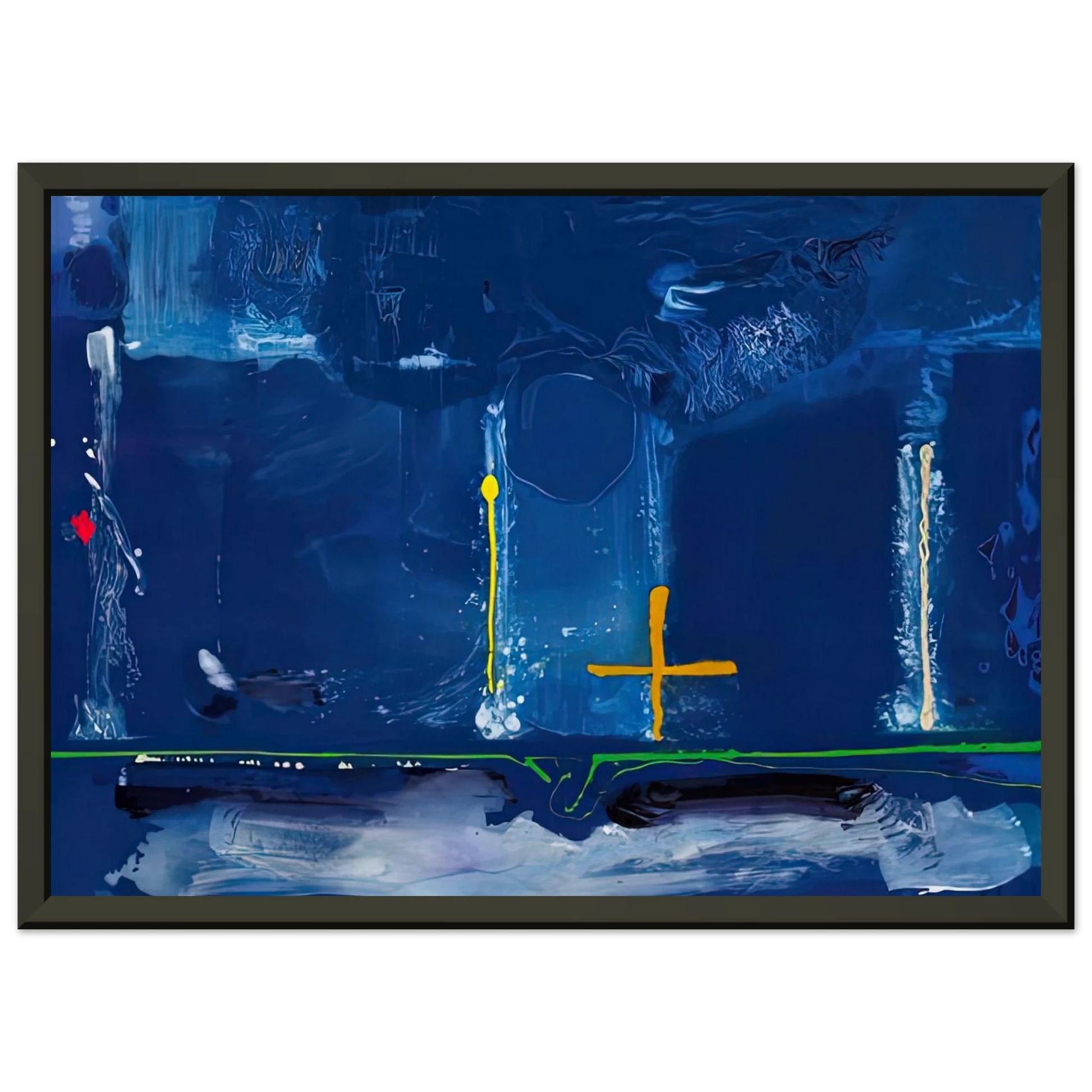Helen Frankenthaler  Sister Sky 1991 Framed Art Print  - Aluminum Frame - 70x100 cm / 28x40 inches