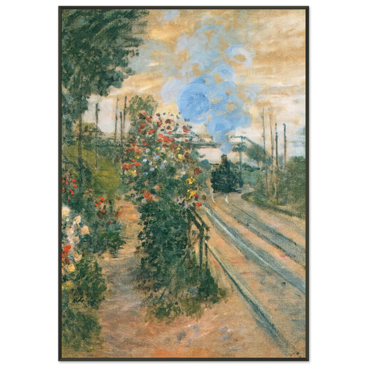 claude monet  Arriving at Montegeron Framed Art Print  - Aluminum Frame - 21x29.7 cm / 8x12"