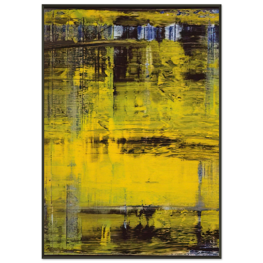 Gerhard Richter  ABSTRACT PAINTING NO 809 3 Framed Art Print  - Aluminum Frame - 21x29.7 cm / 8x12"