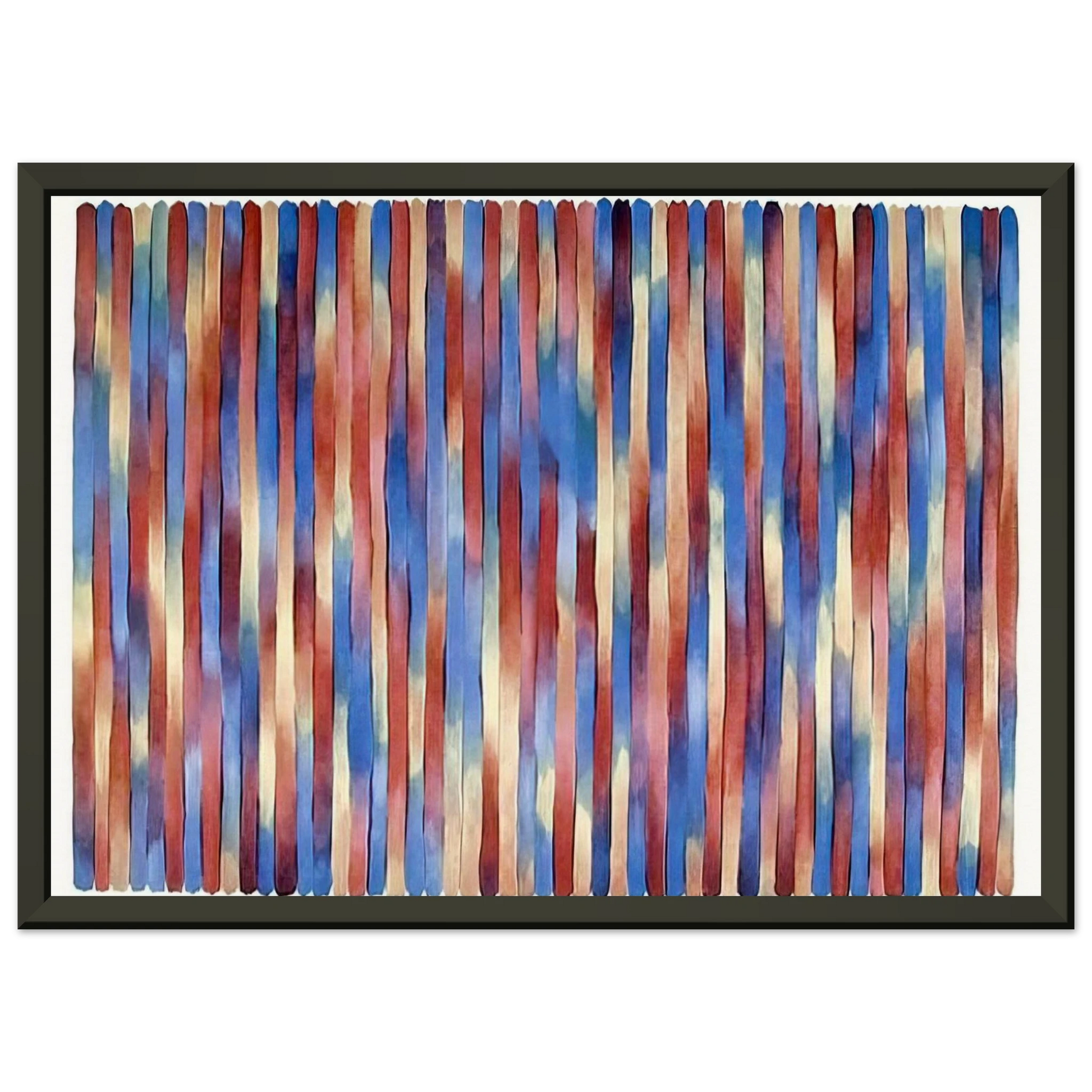 Gene Davis  Banjo  1981 Framed Art Print  - Aluminum Frame - 70x100 cm / 28x40 inches