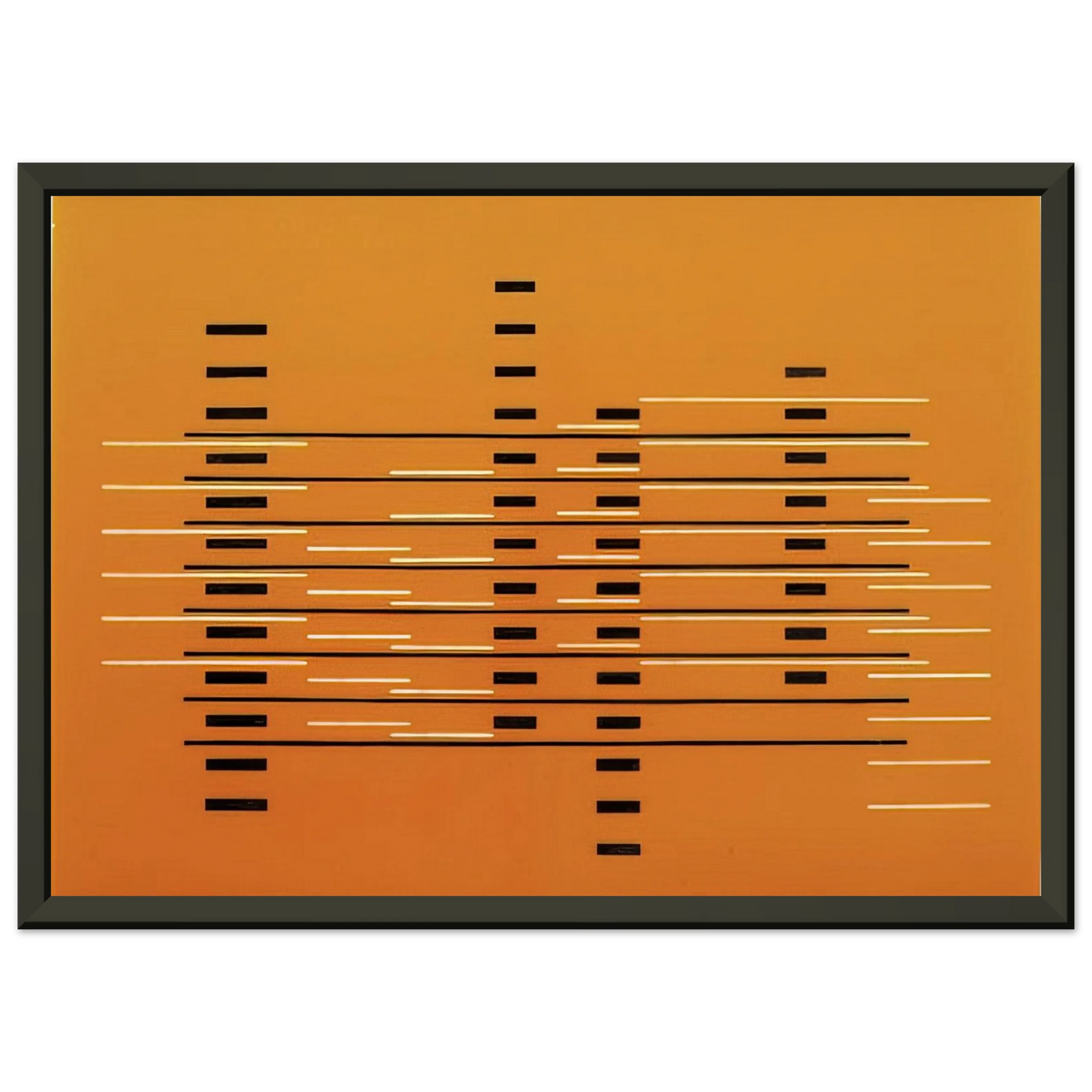 Josef Albers  FRONTAL 1927 Framed Art Print  - Aluminum Frame - 60x80 cm / 24x32 inches