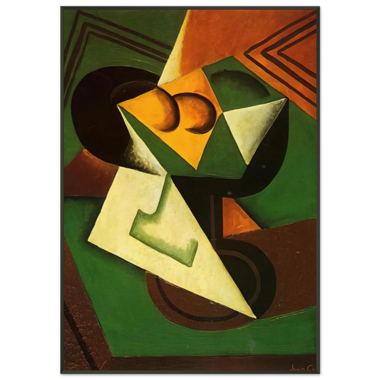 Juan Gris  FRUIT BOWL AND FRUIT Framed Art Print  - Aluminum Frame - 21x29.7 cm / 8x12"