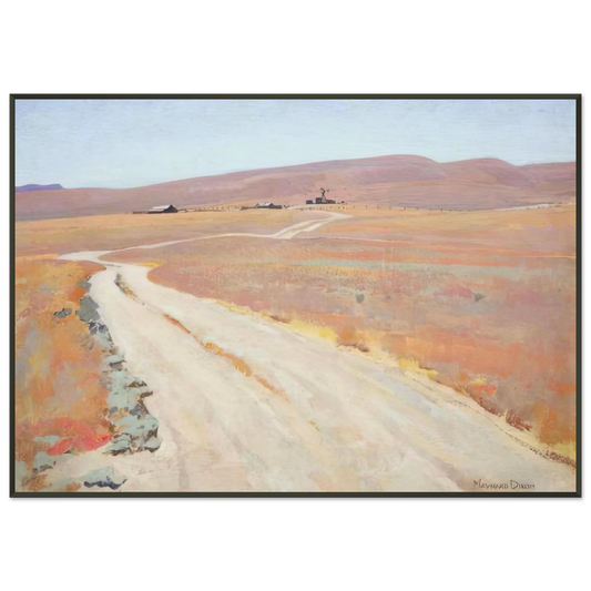 Maynard Dixon  ABANDONED RANCH 1935 Framed Art Print  - Aluminum Frame - 21x29.7 cm / 8x12"