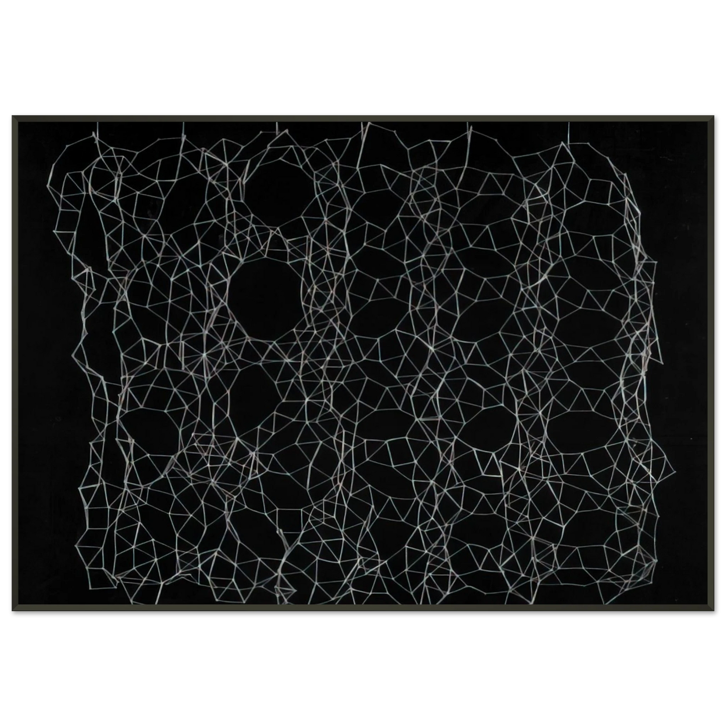 Gego  Reticularea  1975 Framed Art Print  - Aluminum Frame - 21x29.7 cm / 8x12"