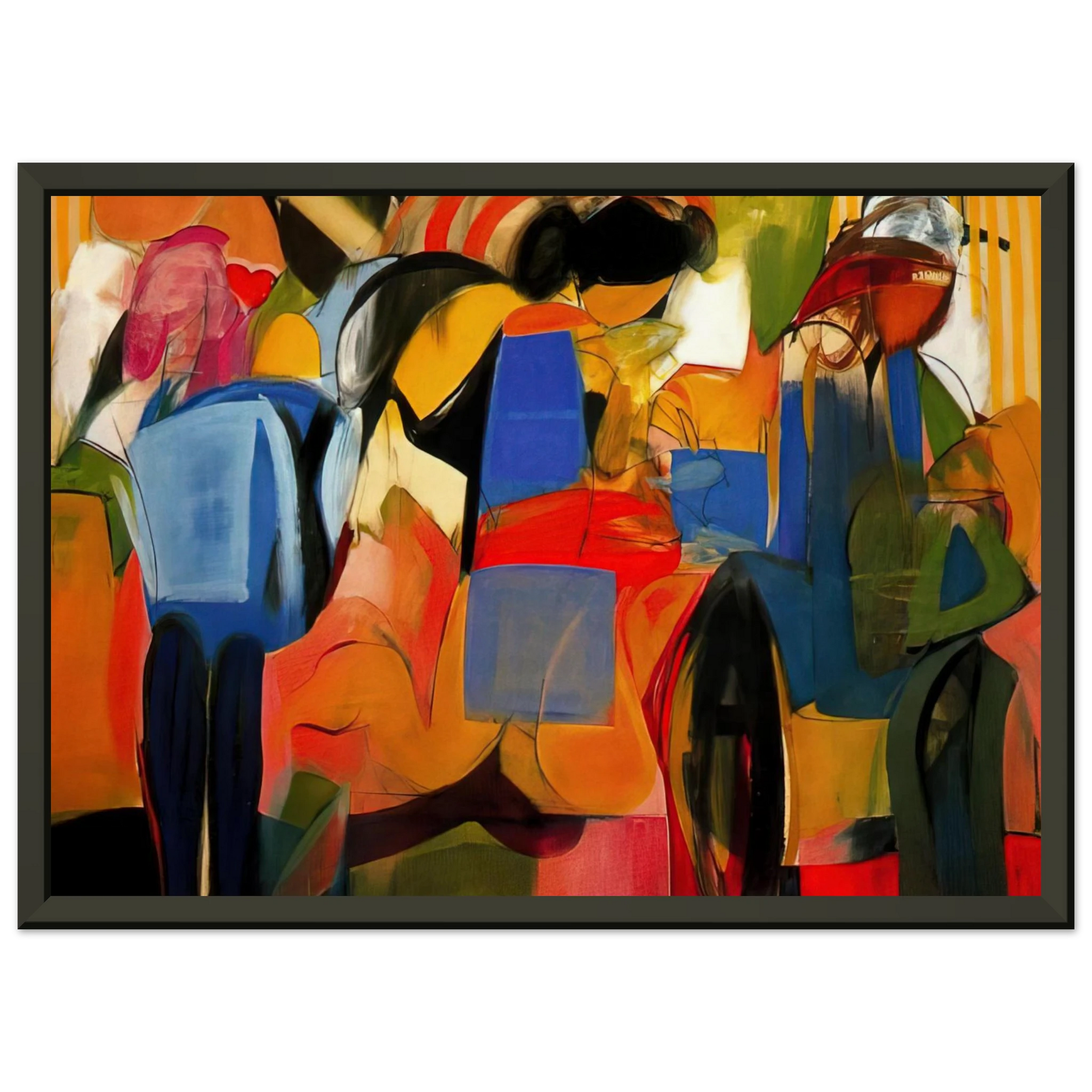 Miriam Schapiro  Facade  Abstract Expressionism Framed Art Print  - Aluminum Frame - 70x100 cm / 28x40 inches