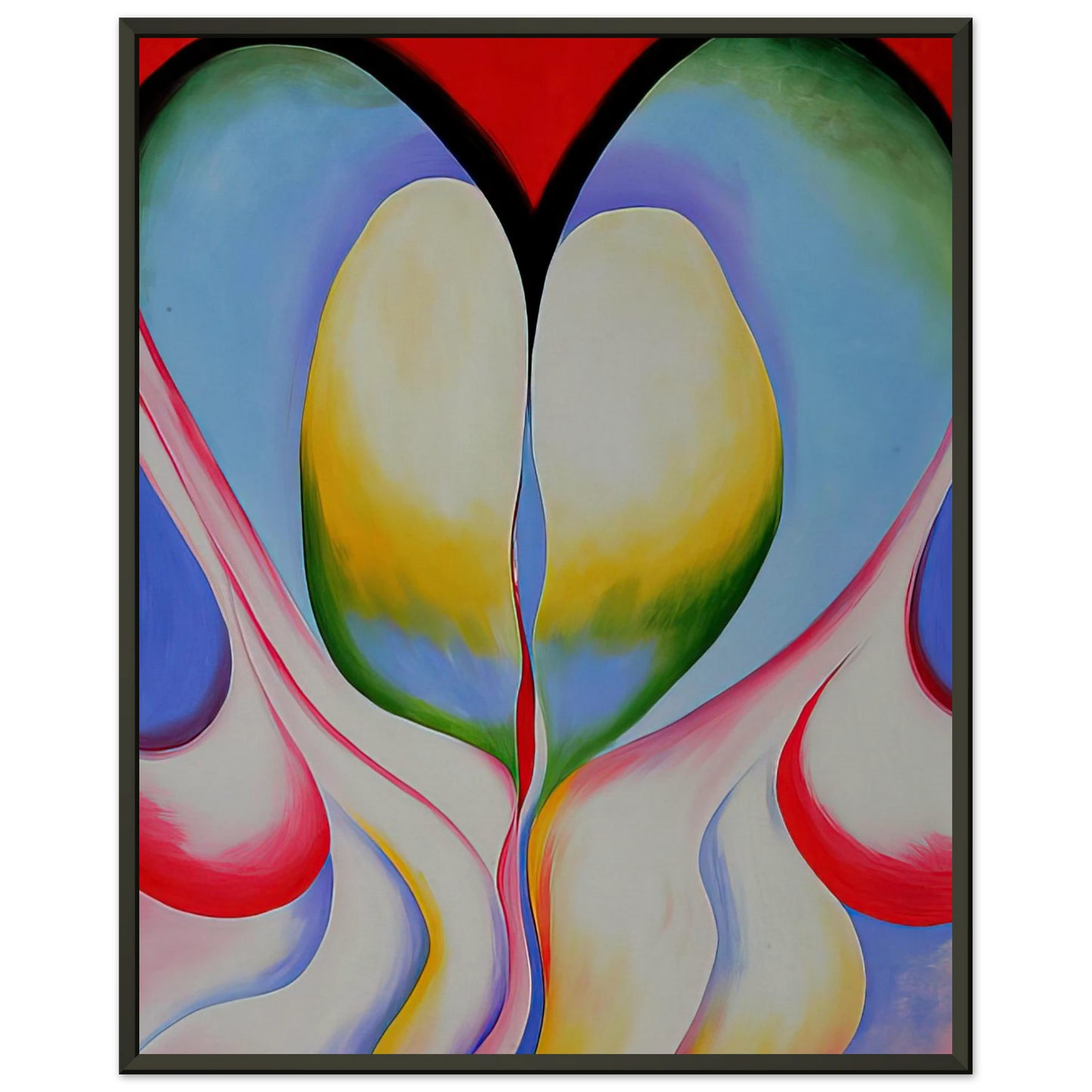 Georgia OKeeffe  Series 1 No 8 Framed Art Print  - Aluminum Frame - 70x100 cm / 28x40 inches