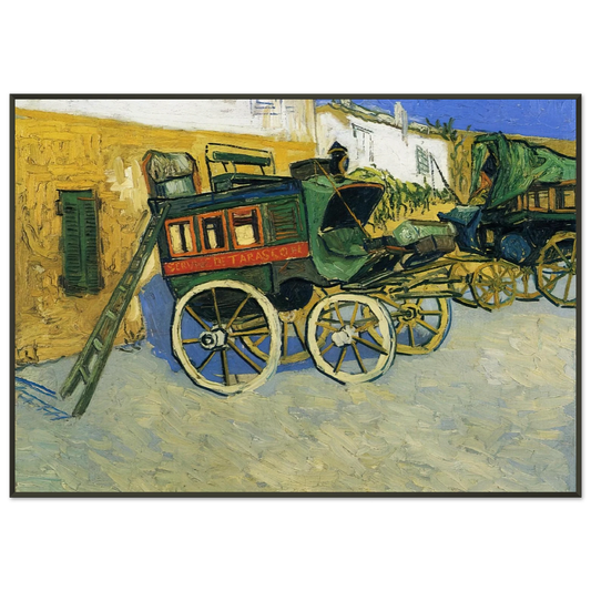 Vincent van Gogh  The Tarascon Diligence Framed Art Print  - Aluminum Frame - 21x29.7 cm / 8x12"