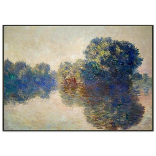 claude monet  The Seine near Giverny Framed Art Print  - Aluminum Frame - 21x29.7 cm / 8x12"