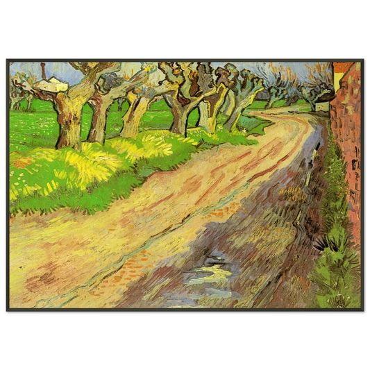 Vincent van Gogh  Pollard Willows Framed Art Print  - Aluminum Frame - 21x29.7 cm / 8x12"